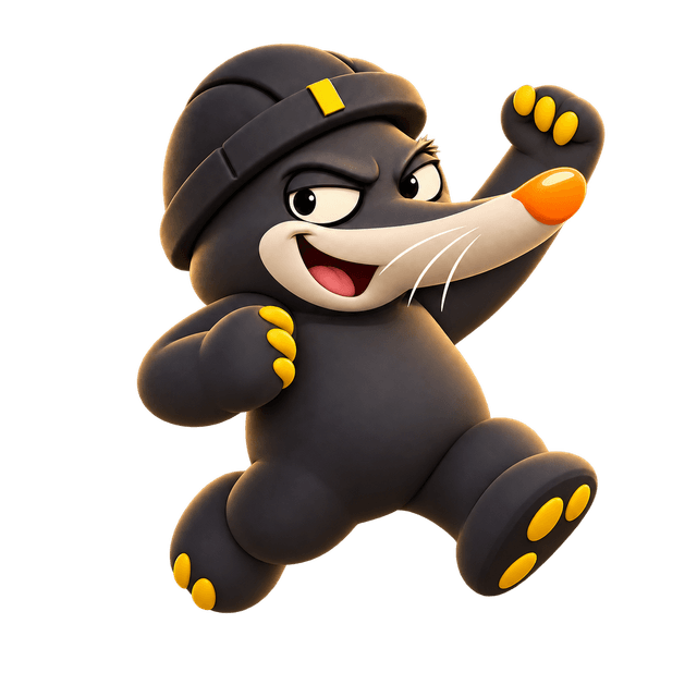 TRENCH jumping, fist up